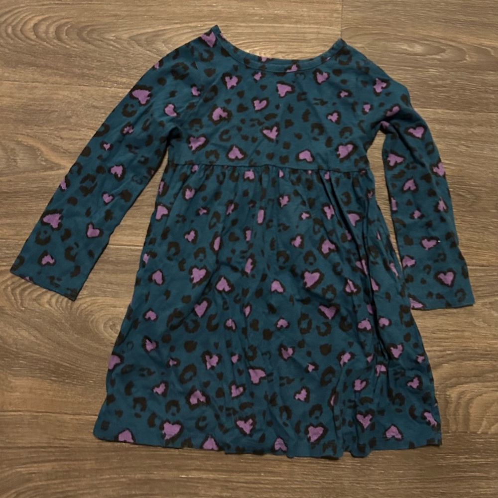 Wonder Nation Teal and Purple Heart Dress